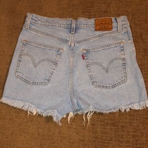 Levi’s High Waisted Denim Shorts